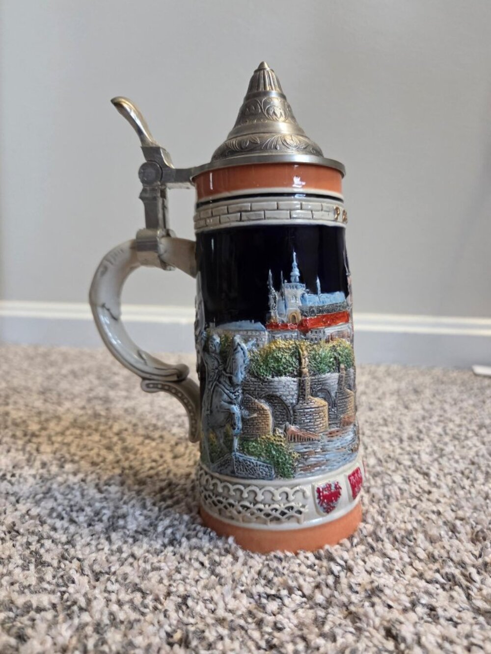 Vintage Chezk Beer Stein